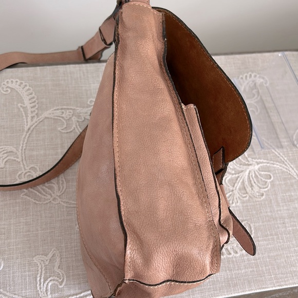 Patricia Nash EUC Armeno Tan Leather with Studded Accents Messenger Bag - Picture 5 of 15